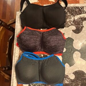 Three Natori sports bras 34DD